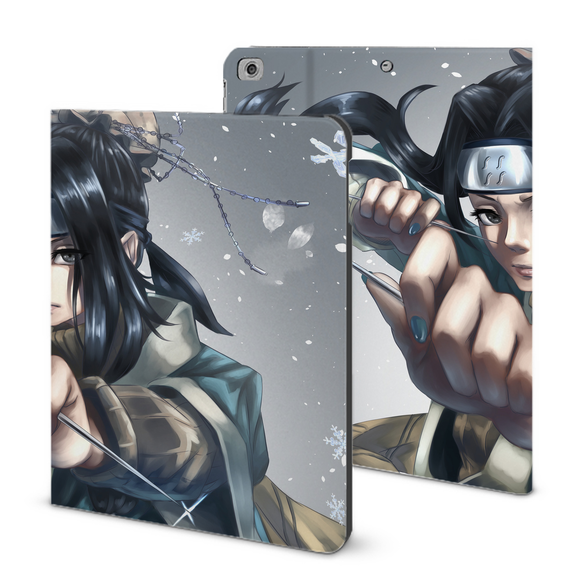 （画像用） NARUTO -ナルト- NARUTO -ナルト- 疾風伝 IPad ケース ブック型 PUレザー TPU 耐衝撃 軽量 薄型 ペン収納なし 全面保護 IPad 各モデル対応